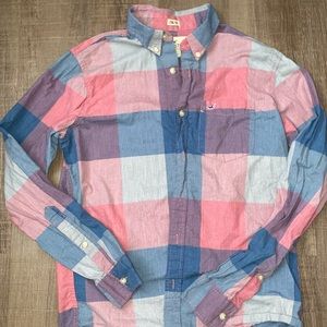 Hollister Casual Button Down Flannel Great Shape